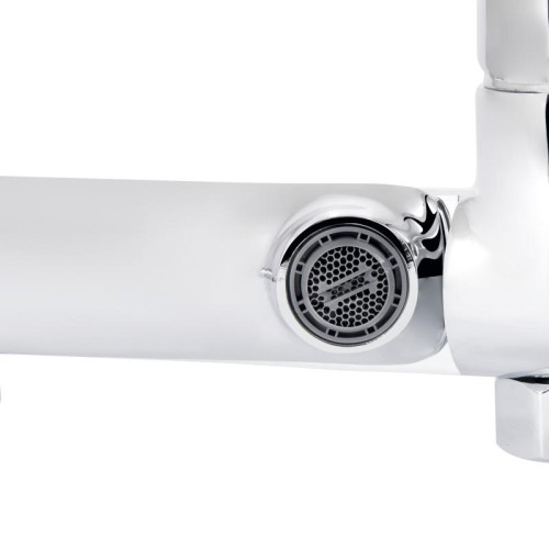 Смеситель для ванны Qtap Evia с поворотным изливом (c душевым гарнитуром) QTEVI260CRM47578 Chrome