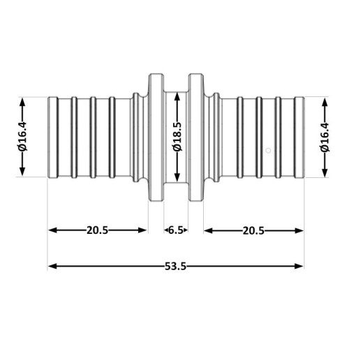 Переходних под натяжную гильзу Icma №1032 d20х2,8 851032GW05