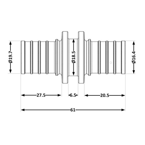 Переходних под натяжную гильзу Icma №1032 d20х2,8-25х3,5 851032GXGW05 Переходних под натяжную гильзу Icma №1032 d20х2,8-25х3,5 851032GXGW05