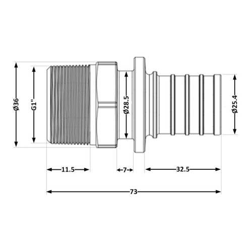 Переходних под натяжную гильзу Icma №1034 d32х4,4-1
