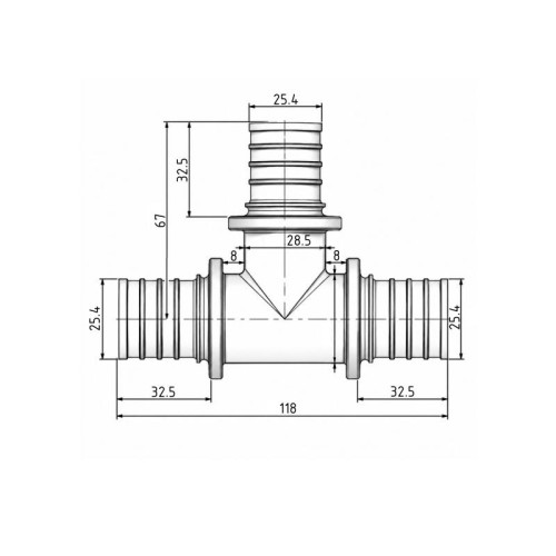 Тройник натяжной Icma №1038 Тройник натяжной Icma №1038
