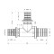 Тройник натяжной Icma №1039 d20х25х20 851039GWGXGW05