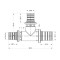 Тройник натяжной Icma №1039 d25х20х20 851039GXGWGW0