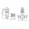 Угол натяжной Icma №1040 d20х2,8-1/2
