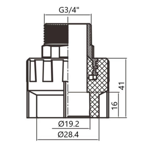 Муфта PPR Thermo Alliance 20х3/4 Муфта PPR Thermo Alliance 20х3/4