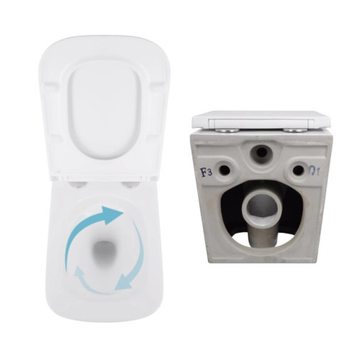 Акционный набор: Унитаз подвесной Jay Ultra Quiet QT07335177W 485х360х320 + Tern Ultra Quiet QT17332303ASW 490x365x325