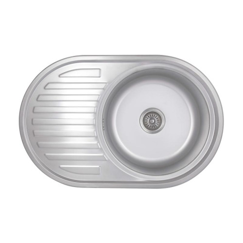 Кухонная мойка Brinex 7750 0,8 мм Satin (BRIN7750SAT08)