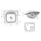 Кухонная мойка Brinex 5050 0,6 мм Satin (BRIN5050SAT06) Кухонная мойка Brinex 5050 0,6 мм Satin (BRIN5050SAT06)