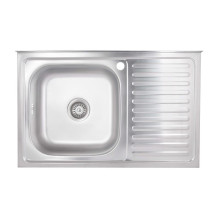 Кухонная мойка Brinex 5080-L 0,6 мм Satin (BRIN5080LSAT06) Кухонная мойка Brinex 5080-L 0,6 мм Satin (BRIN5080LSAT06)