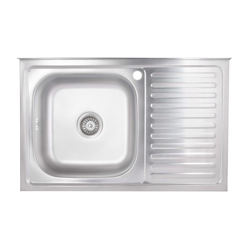 Кухонная мойка Brinex 5080-L 0,6 мм Satin (BRIN5080LSAT06) Кухонная мойка Brinex 5080-L 0,6 мм Satin (BRIN5080LSAT06)