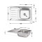Кухонная мойка Brinex 5080-R 0,6 мм Satin (BRIN5080RSAT06)