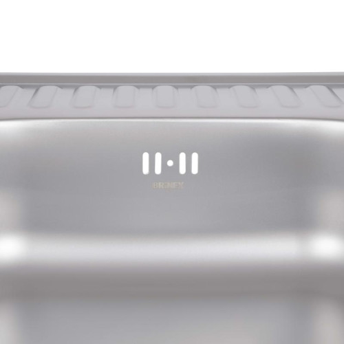 Кухонная мойка Brinex 6060-L 0,6 мм Satin (BRIN6060LSAT06) Кухонная мойка Brinex 6060-L 0,6 мм Satin (BRIN6060LSAT06)