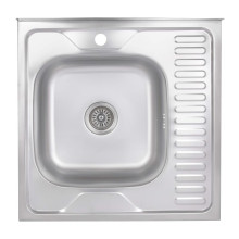 Кухонная мойка Brinex 6060-L 0,6 мм Satin (BRIN6060LSAT06) Кухонная мойка Brinex 6060-L 0,6 мм Satin (BRIN6060LSAT06)