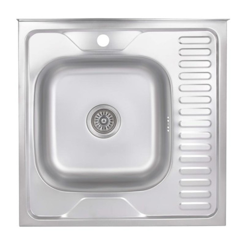 Кухонная мойка Brinex 6060-L 0,6 мм Satin (BRIN6060LSAT06) Кухонная мойка Brinex 6060-L 0,6 мм Satin (BRIN6060LSAT06)