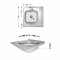 Кухонная мойка Brinex 6060-R 0,6 мм Satin (BRIN6060RSAT06) Кухонная мойка Brinex 6060-R 0,6 мм Satin (BRIN6060RSAT06)