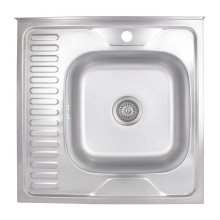Кухонная мойка Brinex 6060-R 0,6 мм Satin (BRIN6060RSAT06) Кухонная мойка Brinex 6060-R 0,6 мм Satin (BRIN6060RSAT06)