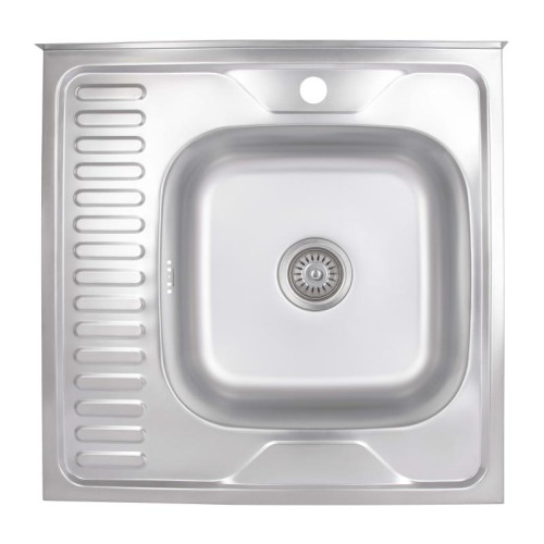 Кухонная мойка Brinex 6060-R 0,6 мм Satin (BRIN6060RSAT06) Кухонная мойка Brinex 6060-R 0,6 мм Satin (BRIN6060RSAT06)