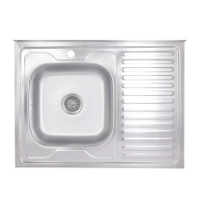 Кухонная мойка Brinex 6080-L 0,6 мм Satin (BRIN6080LSAT06) Кухонная мойка Brinex 6080-L 0,6 мм Satin (BRIN6080LSAT06)