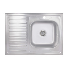 Кухонная мойка Brinex 6080-R 0,6 мм Satin (BRIN6080RSAT06) Кухонная мойка Brinex 6080-R 0,6 мм Satin (BRIN6080RSAT06)