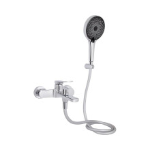 Смеситель для ванны Qtap Slavonice (c душевым гарнитуром) QTSLV259CRM48034 Chrome
