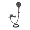 Смеситель для ванны Qtap Slavonice (c душевым гарнитуром) QTSLV259GMB48035 Gunmetal Black PVD