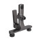 Смеситель для ванны Qtap Slavonice (c душевым гарнитуром) QTSLV259GMB48035 Gunmetal Black PVD