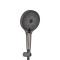 Смеситель для ванны Qtap Slavonice (c душевым гарнитуром) QTSLV259GMB48035 Gunmetal Black PVD