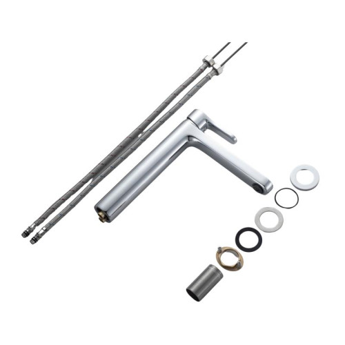 Смеситель латунный для раковины Lidz Astra 001FH высокий (k35) LDAST001FHCRM48090 Chrome