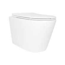 Унитаз подвесной Qtap Scorpio безободковый Ultra Quiet с сиденьем Soft-close QT14332380ASW Унитаз подвесной Qtap Scorpio безободковый Ultra Quiet с сиденьем Soft-close QT14332380ASW