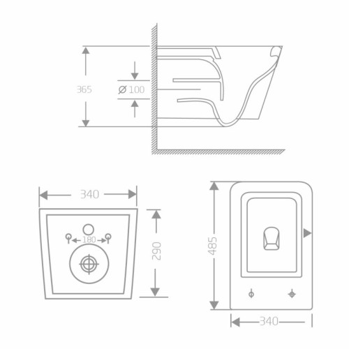 Унитаз подвесной Qtap Crow Ultra Quiet 485×340×290 мм, Matt Black, с сиденьем Slim Duroplast/ Soft-close/ Quick Release QT05335171MB