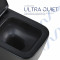 Унитаз подвесной Qtap Crow Ultra Quiet 485×340×290 мм, Matt Black, с сиденьем Slim Duroplast/ Soft-close/ Quick Release QT05335171MB