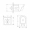Унитаз подвесной Jay Rimless 485×360×320 мм, White, с сиденьем Slim Duroplast/ Soft-close/ Quick Relase QT07335177RW Qtap