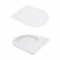 Унитаз подвесной Jay Rimless 485×360×320 мм, White, с сиденьем Slim Duroplast/ Soft-close/ Quick Relase QT07335177RW Qtap