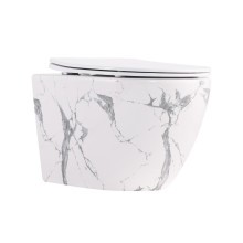 Унитаз подвесной Robin Ultra Quiet 490×365×325 мм, Marble, с сиденьем Slim Duroplast / Soft-close / Quick Release QT13332381АSMR Qtap Унитаз подвесной Robin Ultra Quiet 490×365×325 мм, Marble, с сиденьем Slim Duroplast / Soft-close / Quick Release QT13332381АSMR Qtap
