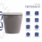 Унитаз подвесной Robin Ultra Quiet 490×365×325 мм, Stone Grey, с сиденьем Slim Duroplast / Soft-close / Quick Release QT13332381АSSG Qtap