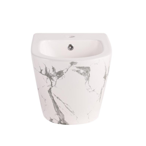 Биде подвесное Qtap Robin 515x370x350 мм, Marble QT13551381GMR