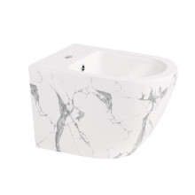 Биде подвесное Qtap Robin 515x370x350 мм, Marble QT13551381GMR Биде подвесное Qtap Robin 515x370x350 мм, Marble QT13551381GMR