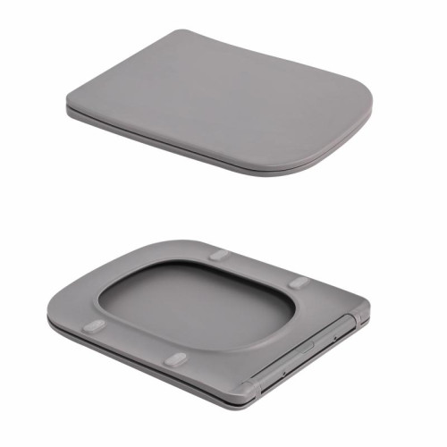 Унитаз подвесной Tern Ultra Quiet 490×365×325 мм, Stone Grey, с сиденьем Slim Duroplast / Soft-close / Quick Release QT17332303ASSG Qtap Унитаз подвесной Tern Ultra Quiet 490×365×325 мм, Stone Grey, с сиденьем Slim Duroplast / Soft-close / Quick Release QT17332303ASSG Qtap