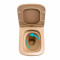 Унитаз подвесной Tern Ultra Quiet 490×365×325 мм, Beige, с сиденьем Slim Duroplast / Soft-close / Quick Release QT17332303ASSB Qtap