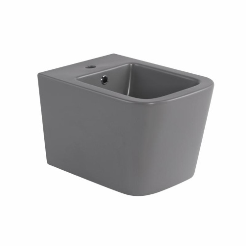 Биде подвесное Qtap Tern 520x350x330 мм, Stone grey QT17551303GSG Биде подвесное Qtap Tern 520x350x330 мм, Stone grey QT17551303GSG
