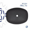Раковина накладная Qtap Robin 500х380х140 мм, Anthracite, прямоугольная, с донным клапаном QT04116302AN