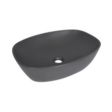 Раковина накладная Qtap Robin 500х380х140 мм, Anthracite, прямоугольная, с донным клапаном QT04116302AN Раковина накладная Qtap Robin 500х380х140 мм, Anthracite, прямоугольная, с донным клапаном QT04116302AN