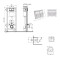 Готовое решение Qtap для ванной комнаты: подвесной унитаз Swan Ultra Quiet 520×360×320 + комплект инсталляции Nest 4 в 1 (квадратная клавиша Chrome)