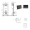 Готовое решение Qtap для ванной комнаты: подвесной унитаз Crow Ultra Quiet 520×360×290 + комплект инсталляции Nest 4 в 1 (линейная клавиша Matt Black)