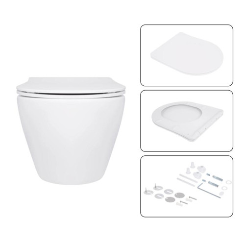 Готовое решение Qtap для ванной комнаты: подвесной унитаз Jay Ultra Quiet 520x360x320 + комплект инсталляции Nest 4 в 1 (линейная клавиша Chrome)