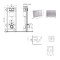 Готовое решение Qtap для ванной комнаты: подвесной унитаз Crow Ultra Quiet 520×360×290 + комплект инсталляции Nest 4 в 1 (квадратная клавиша Satin)