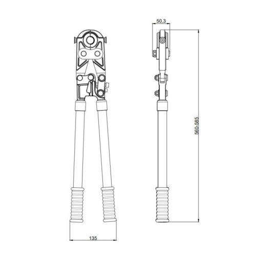 Инструмент для пресс-фитинга Thermo Alliance d16-32 ручной STD-402