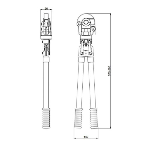 Инструмент для пресс-фитинга Thermo Alliance d16-32 ручной с поворотным механизмом STD-403
