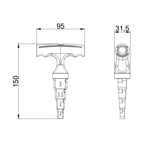 Калибратор Thermo Alliance для м/п труб d16-32 STD-405