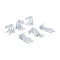 Lidz Handmade H5050H Мойка для кухни интегрированная Decor Honeycomb 2,5/0,5 мм LDH5050DEC48365